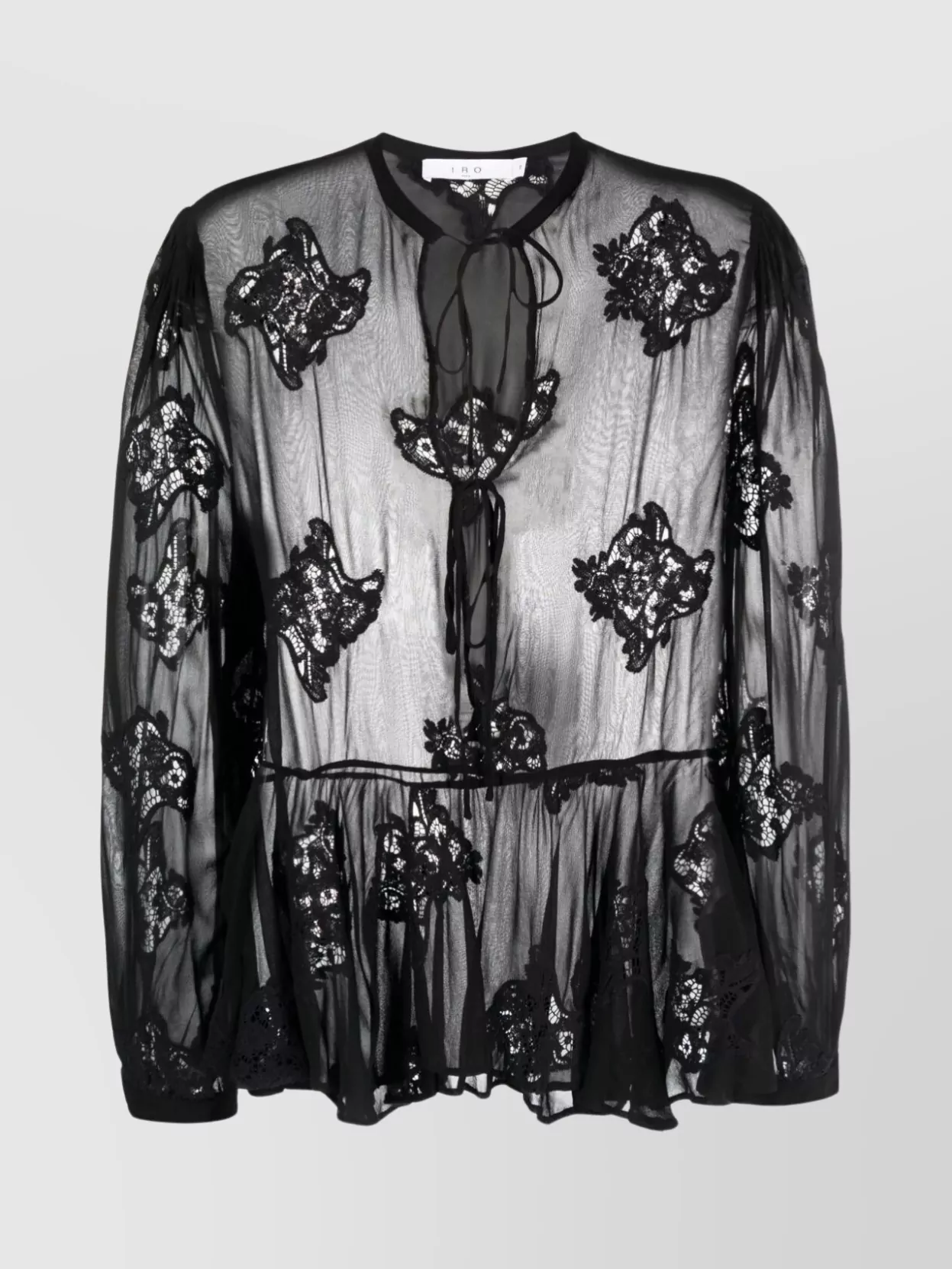 Shop Iro Lalia Blouse With Cut-out Detailing And Floral Pattern