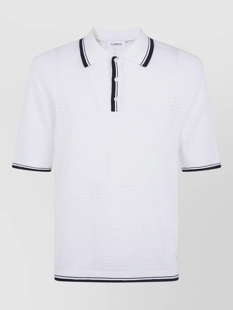 Laneus Knitted Polo Shirt