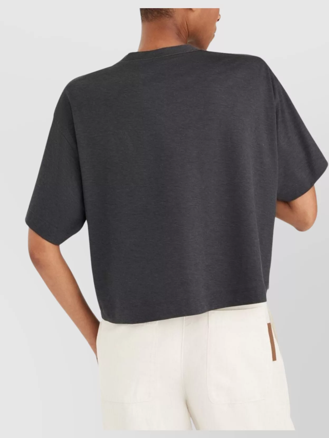 Brunello Cucinelli Cropped Crew Neck T-Shirt
