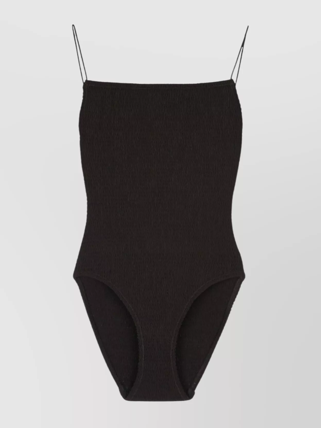 Totême Ruched One Piece Swimsuit In Black