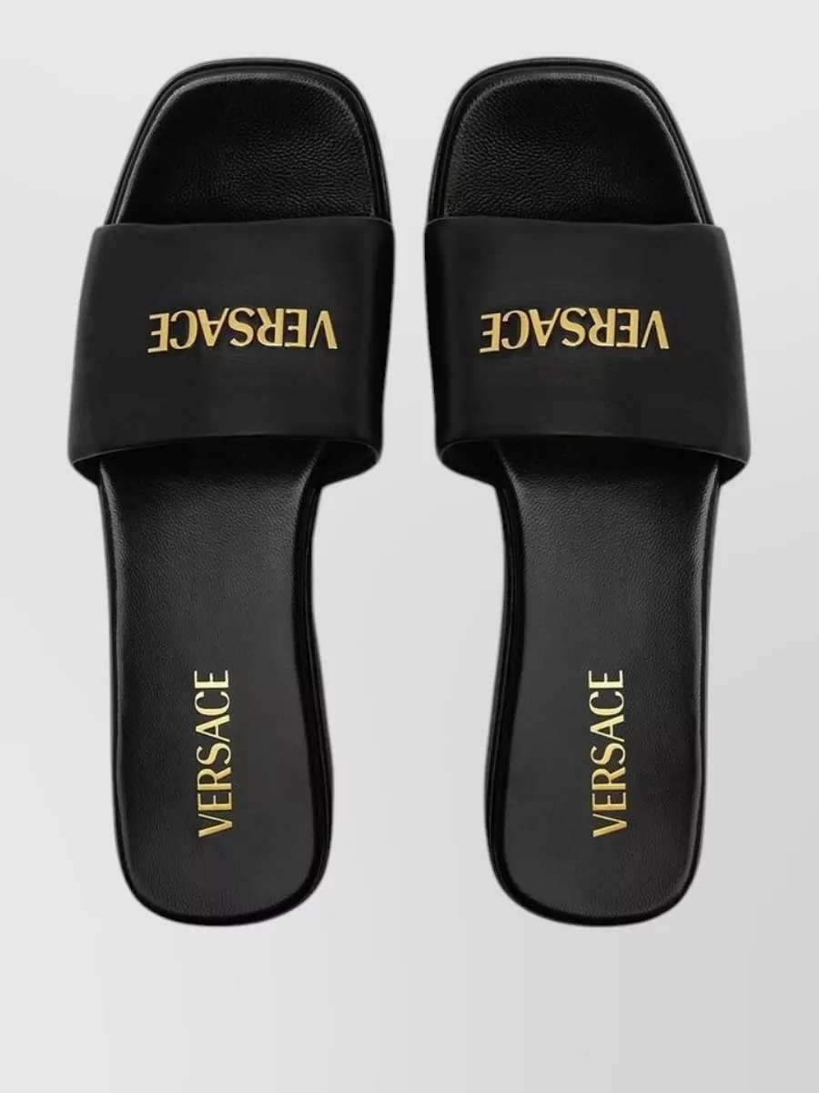 Versace Leather Mules