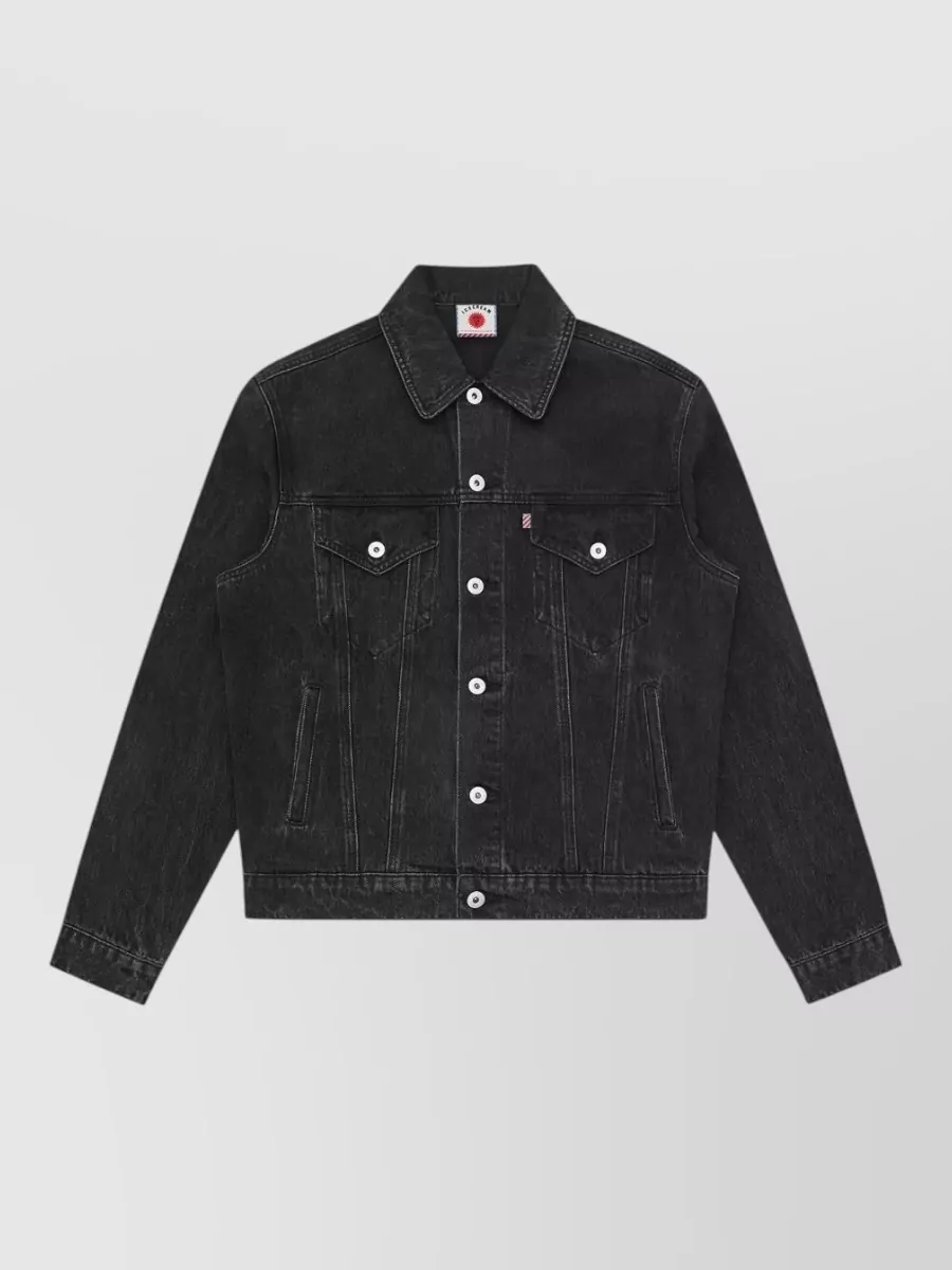 Icecream denim graphic print jacket