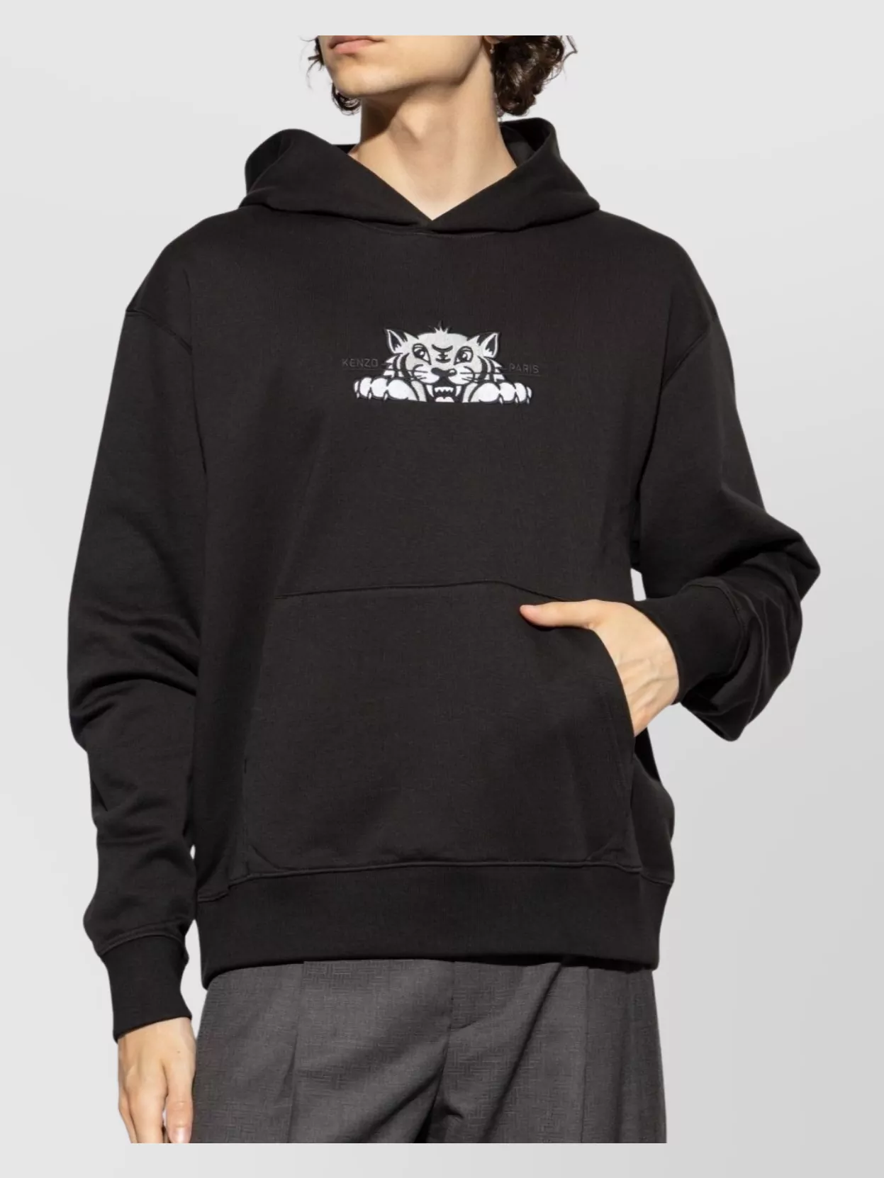 Kenzo Hooded Graphic Print Cotton T-Shirt