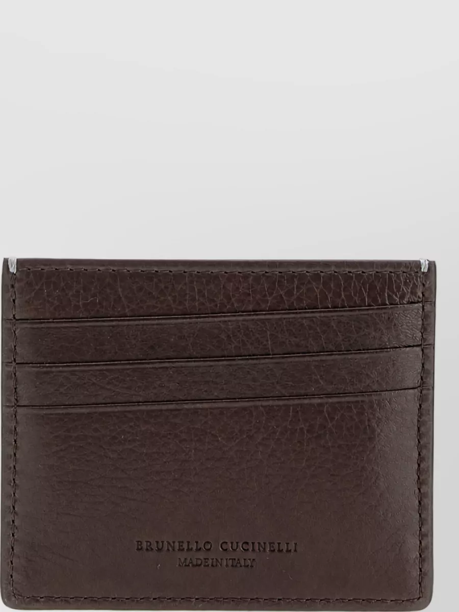 Brunello Cucinelli Leather cardholder