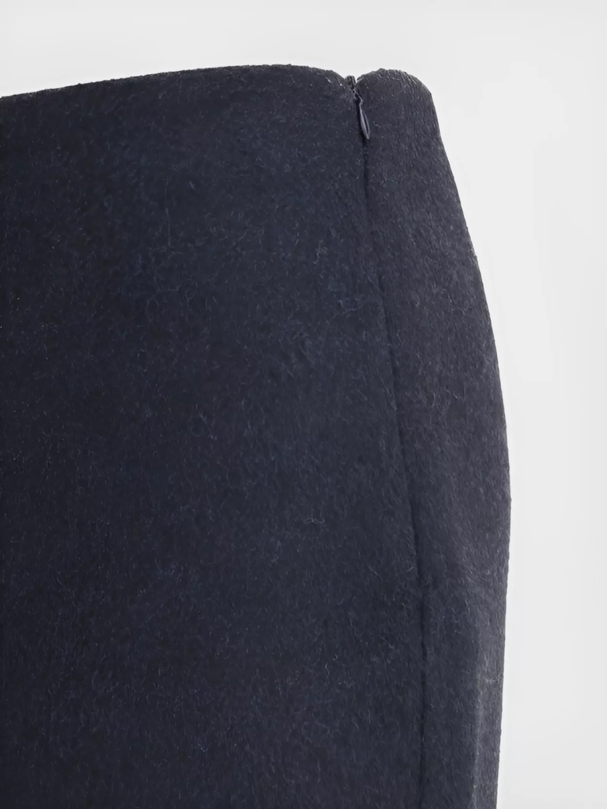 Brunello Cucinelli Midi Skirt In Virgin Wool With Back Slit In Brown