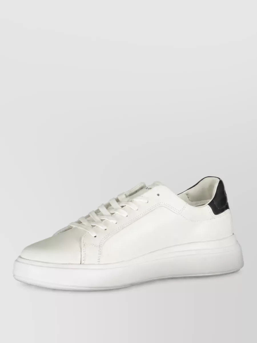 Calvin Klein leather lace-up sneakers