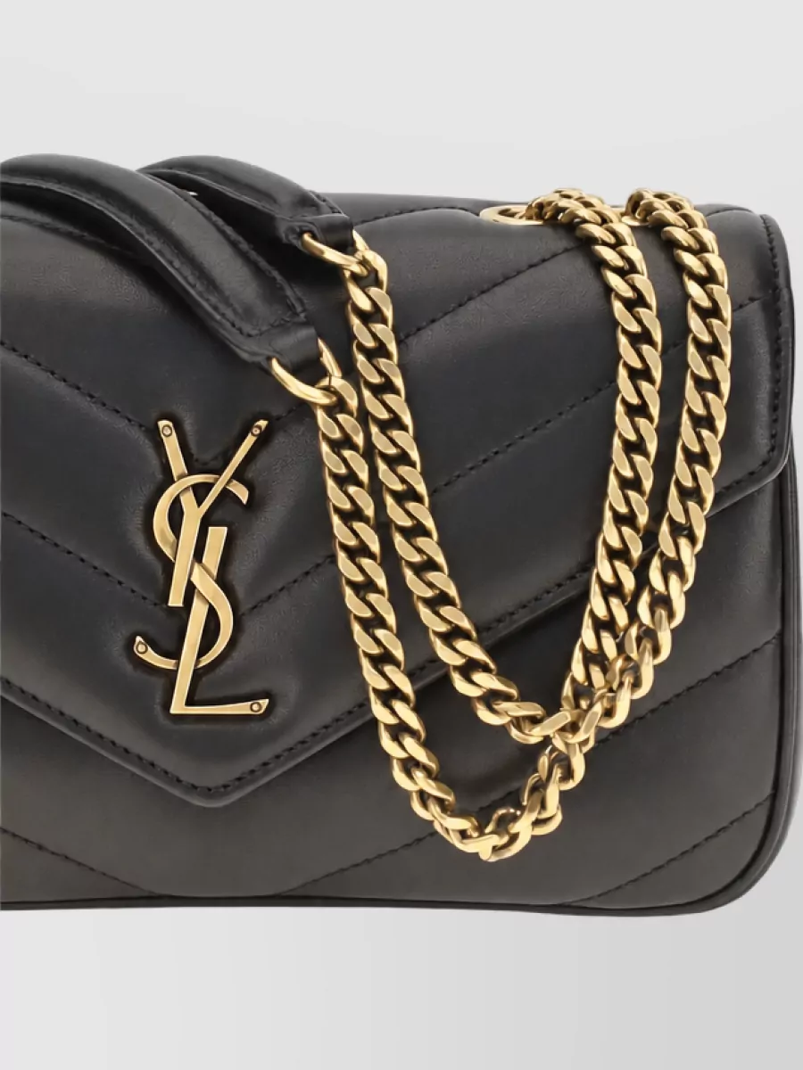 Saint Laurent Na Lamb Leather Clutch Bag