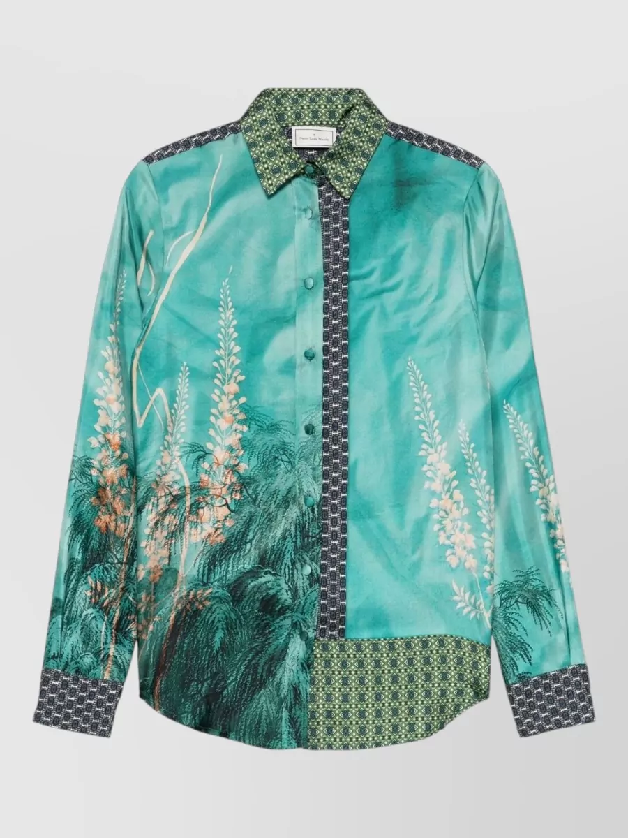 Pierre Louise Mascia Silk Printed Shirt