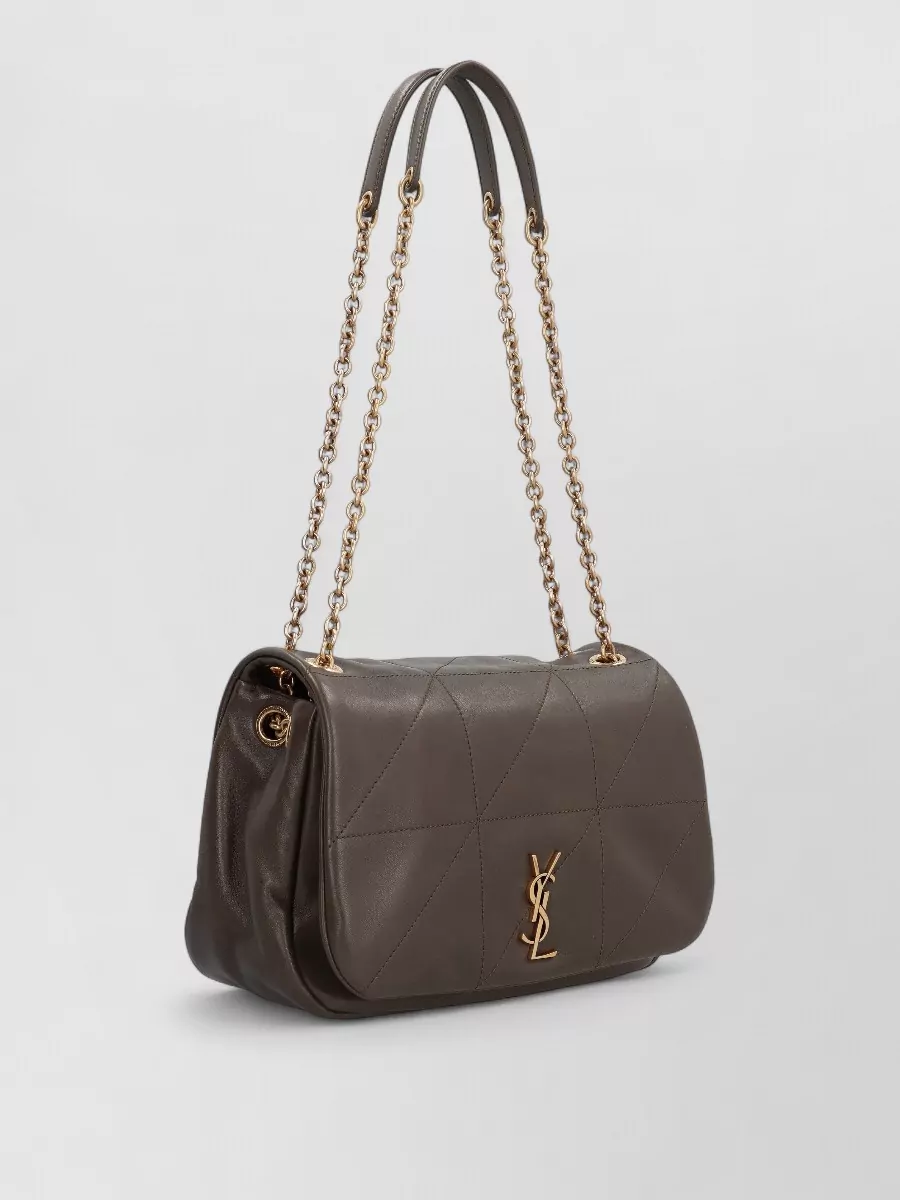 Saint Laurent Jamie Lambskin Quilted Clutch Bag