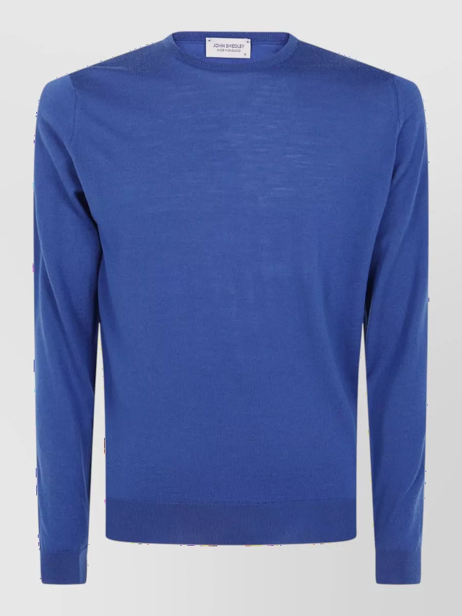 John Smedley merino wool crewneck long-sleeve pullover