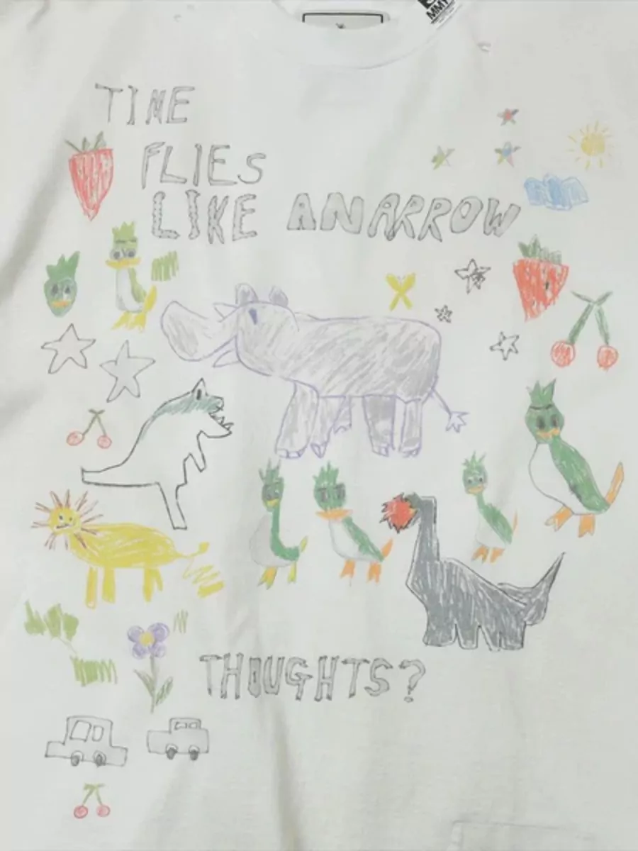 Maison Mihara Yasuhiro Kids Doodle Cotton T-Shirt