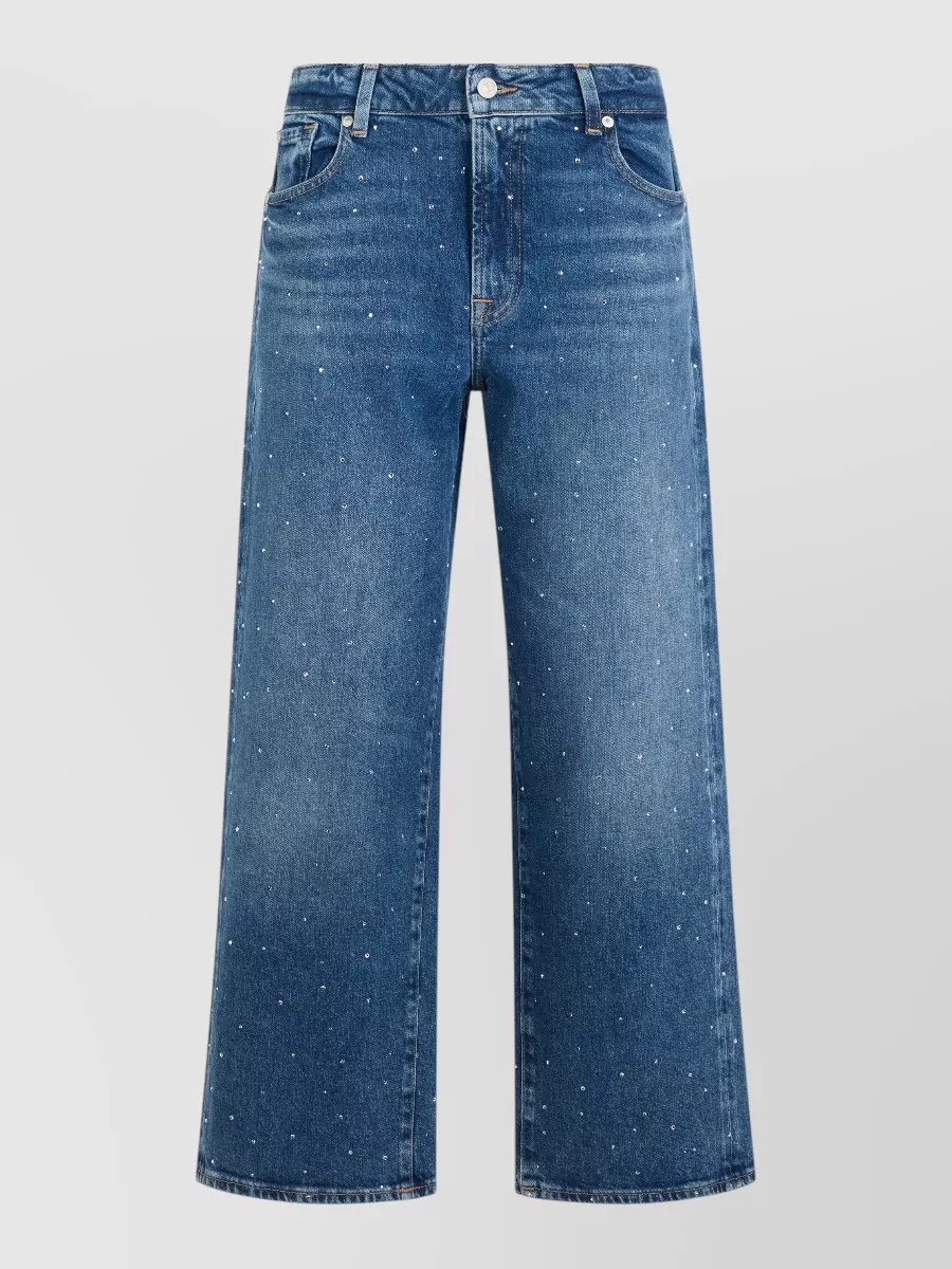 7 For All Mankind high-rise wide-leg denim jeans