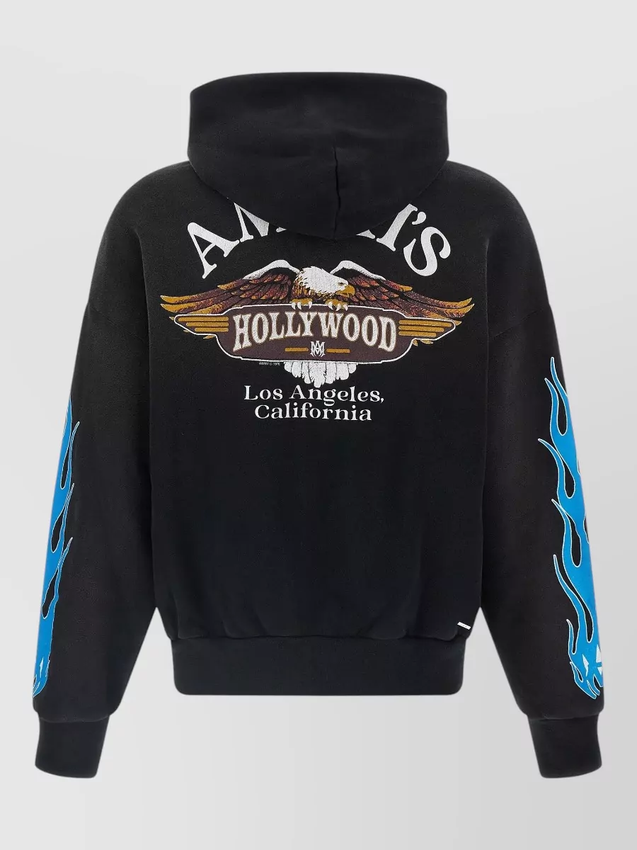 Amiri Cotton Relaxed-Fit Zip-Up Hoodie