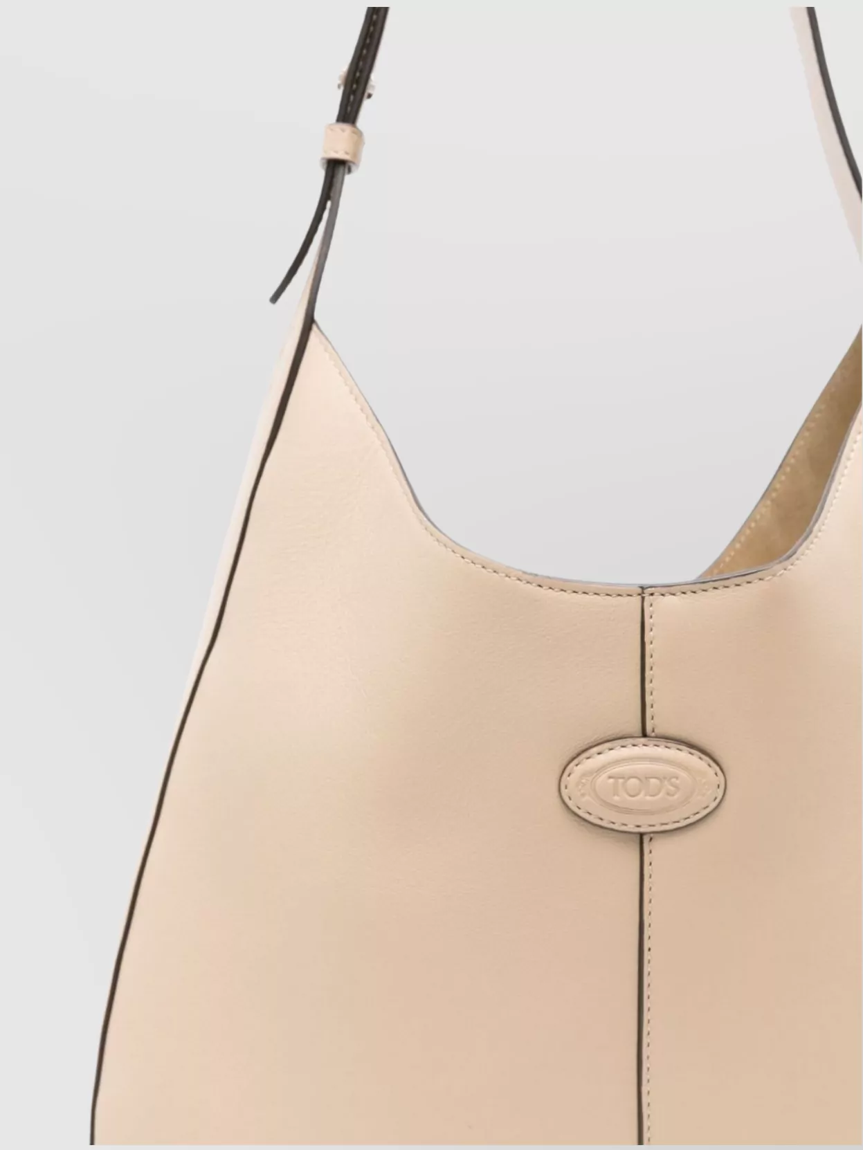 Tod's Small Leather Hobo Bag With Adjustable Shoulder Strap