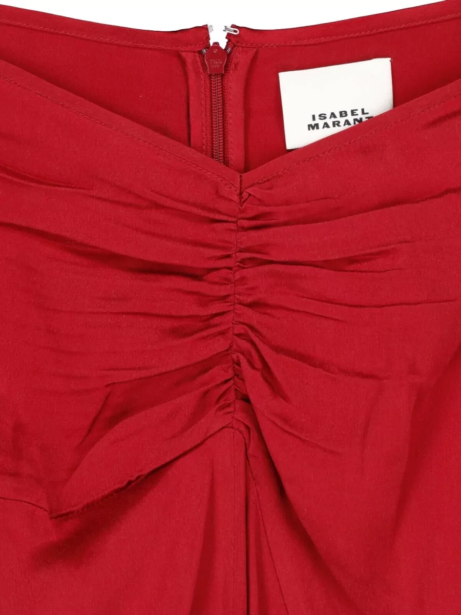 Isabel Marant Silk High-Rise Midi Skirt