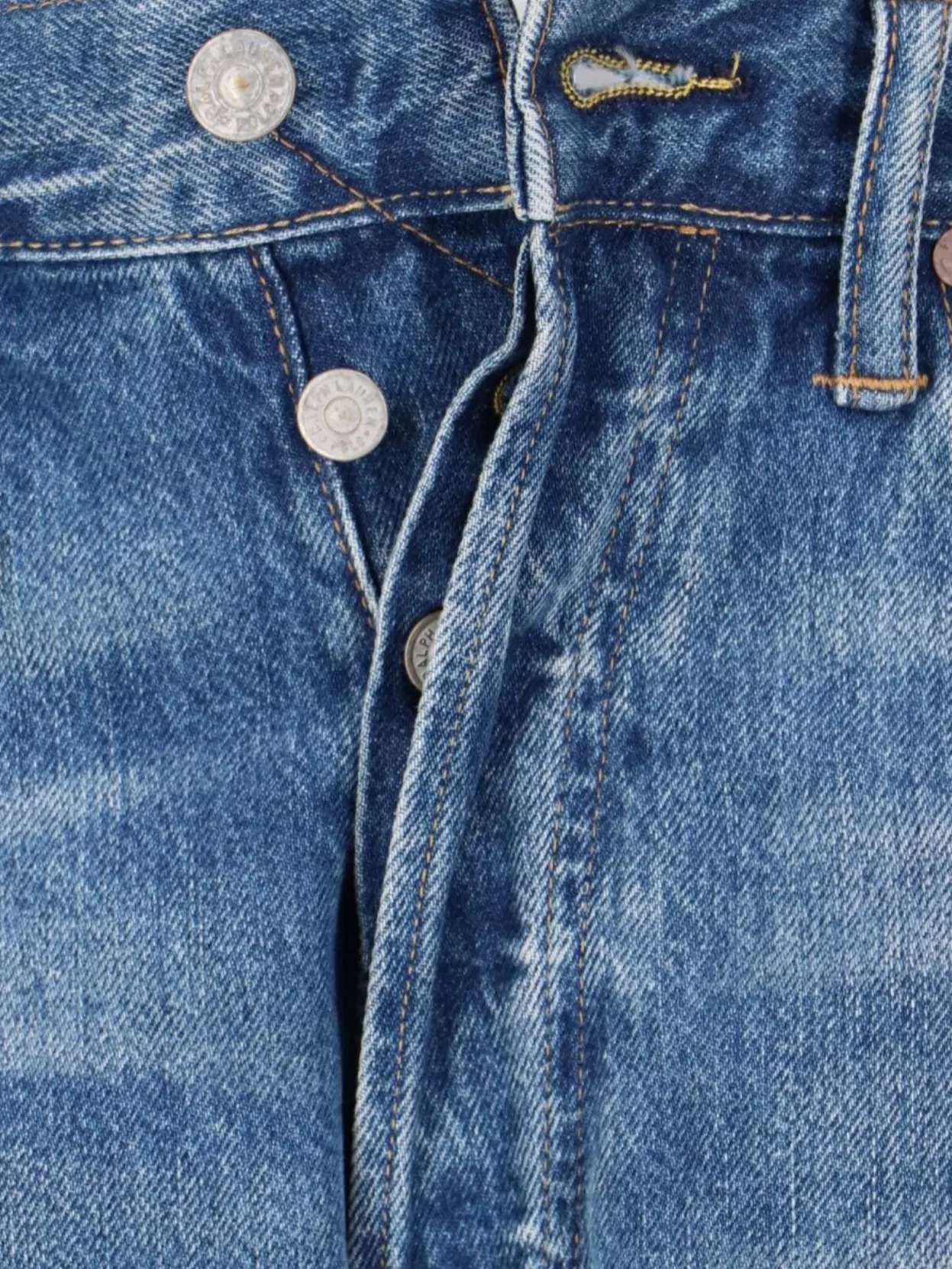 Polo Ralph Lauren Straight Leg Trousers Distressed Detailing