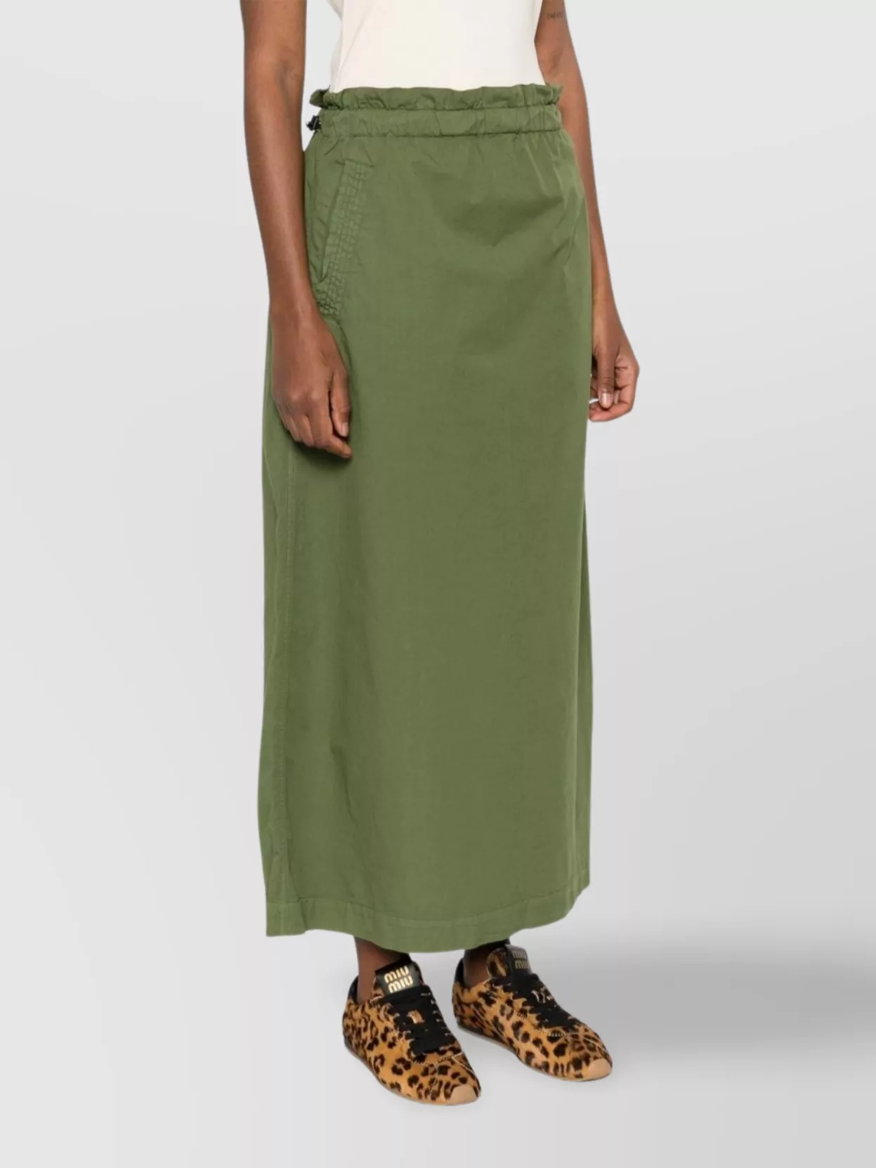 Woolrich A-Line Maxi Skirt Side Slit