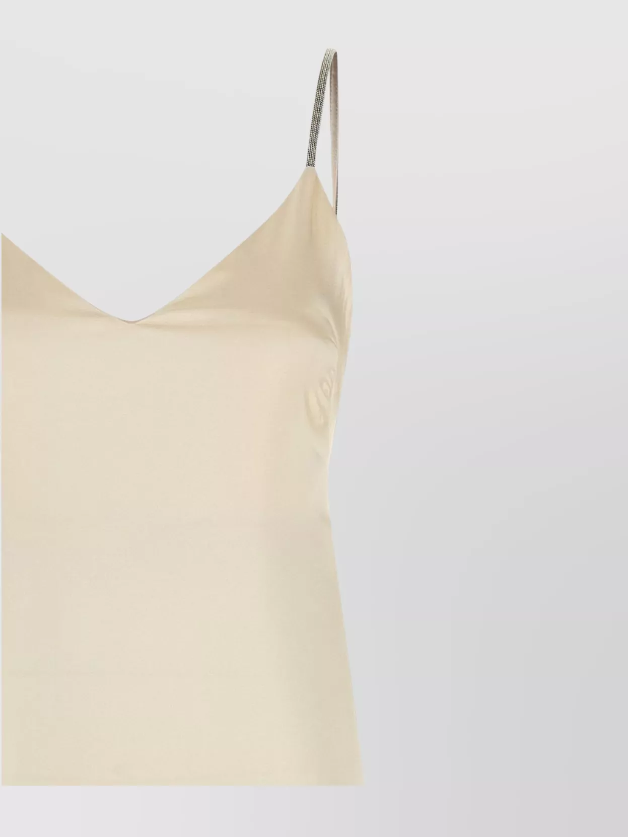 Peserico Satin Dress With Spaghetti Straps And V-Neckline