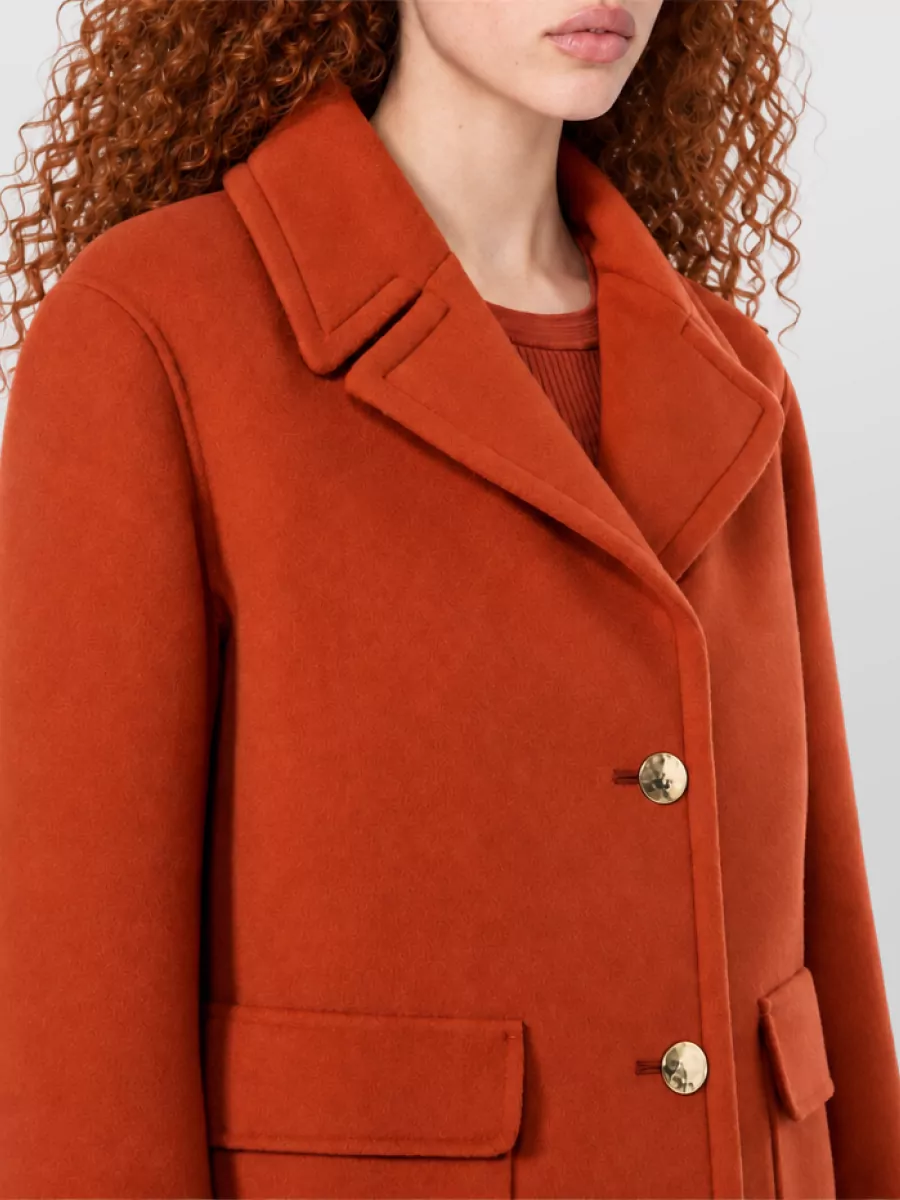 S Max Mara Wool Single-Breasted Coat