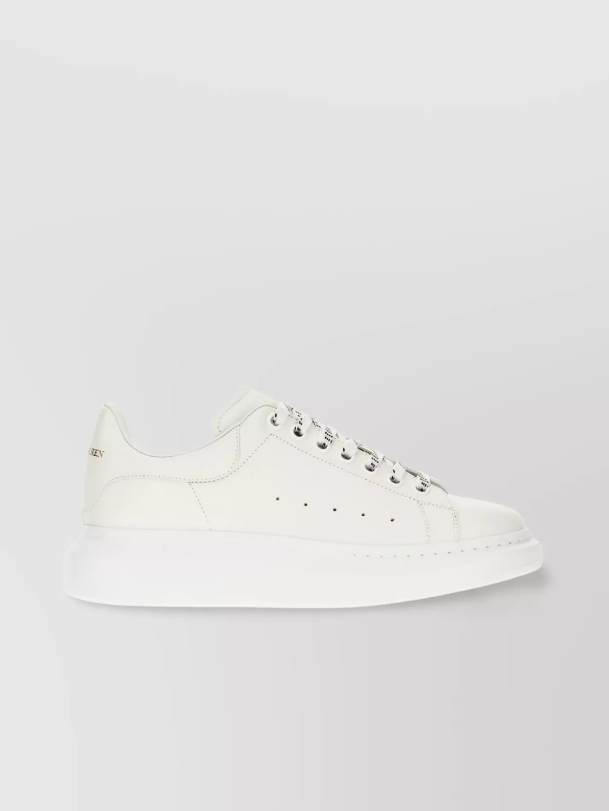 Alexander Mcqueen Round Toe Chunky Sole Sneakers With Perforated Design