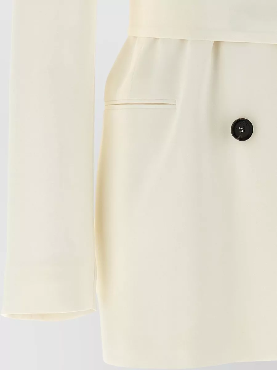 Kiton Silk Double-Breasted Blazer