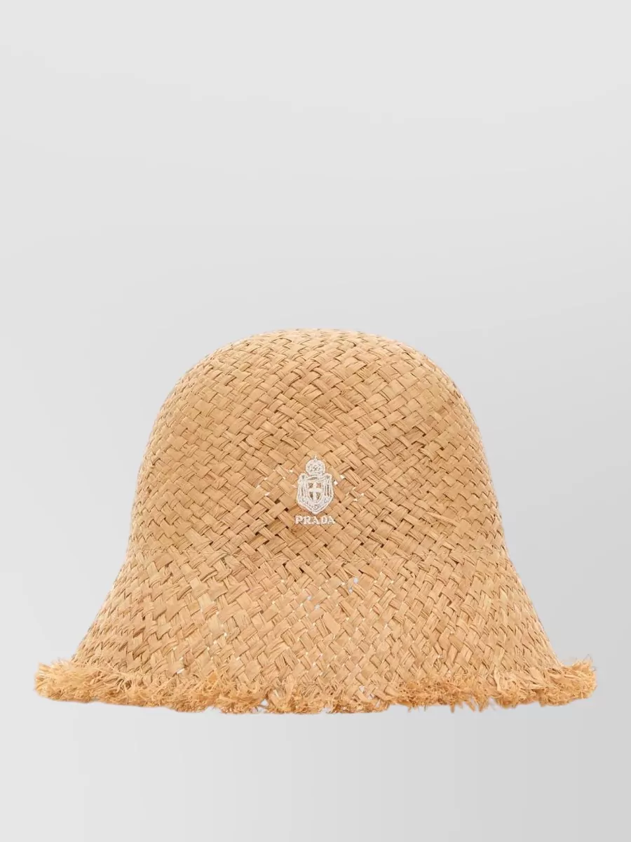 Prada raffia bucket hat