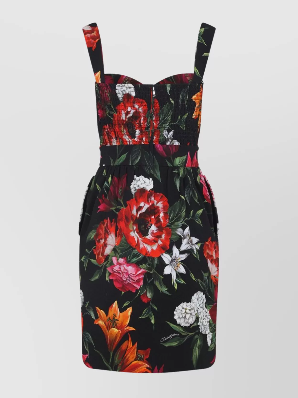 Dolce&Gabbana Floral Print Cotton Midi Dress