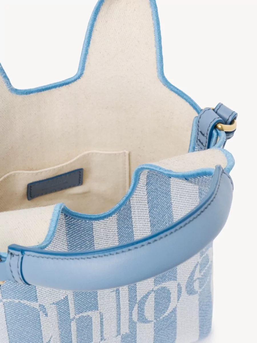 Chloé Woody Mini Cotton Tote Bag