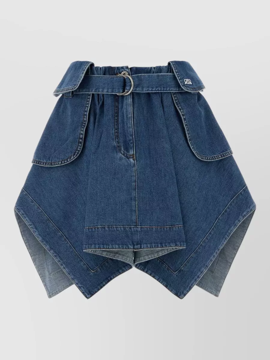 Loewe denim asymmetric skirt