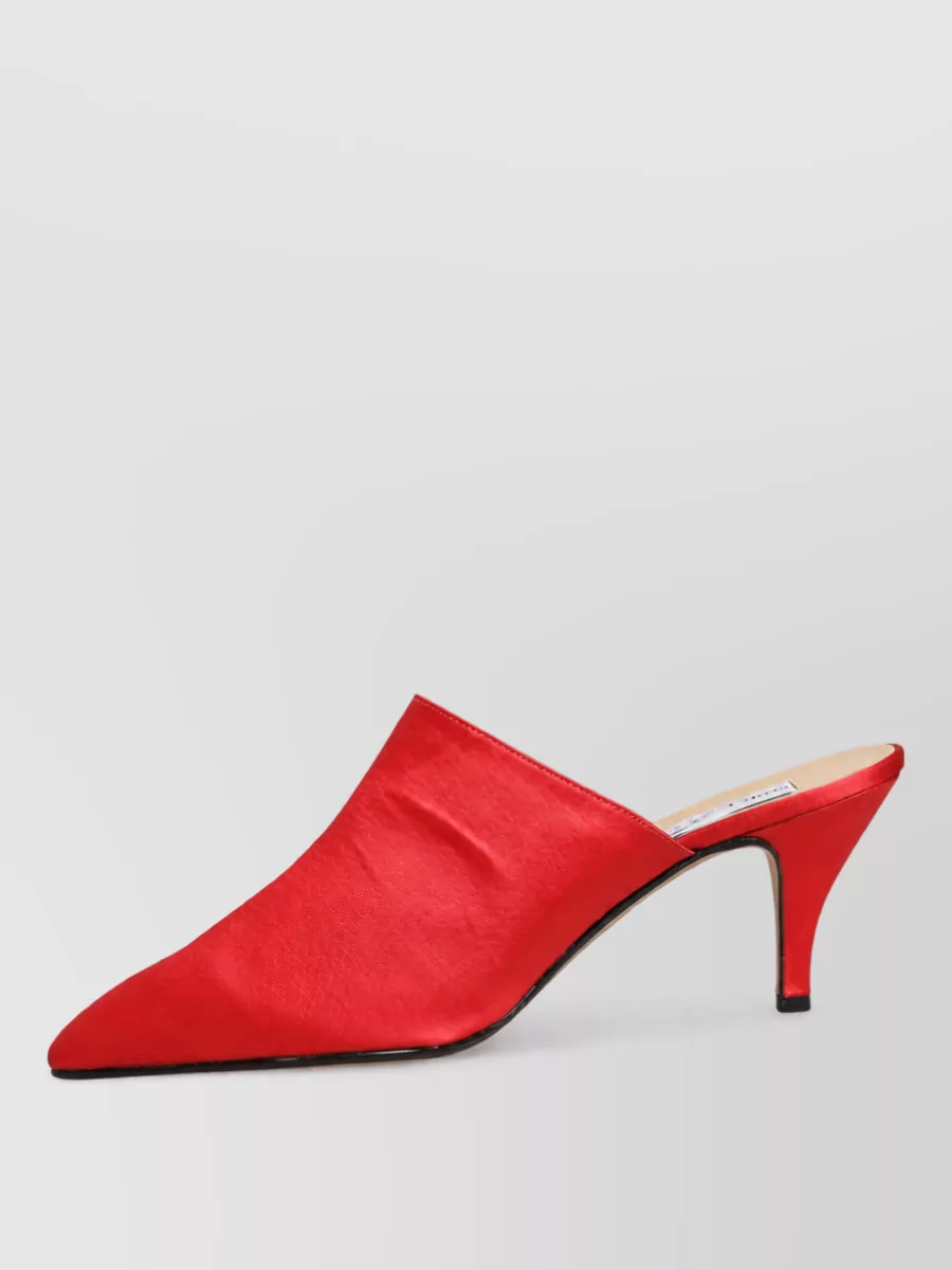 Dolce&Gabbana Suede Leather Heel Mules