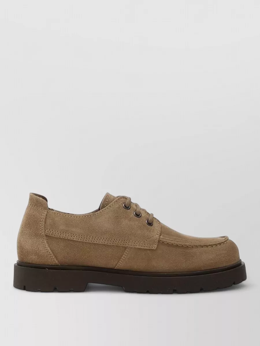Birkenstock Calf Leather Lace-Up Oxford Shoes