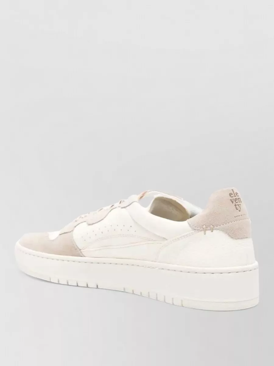 Eleventy Leather Low-Top Sneakers
