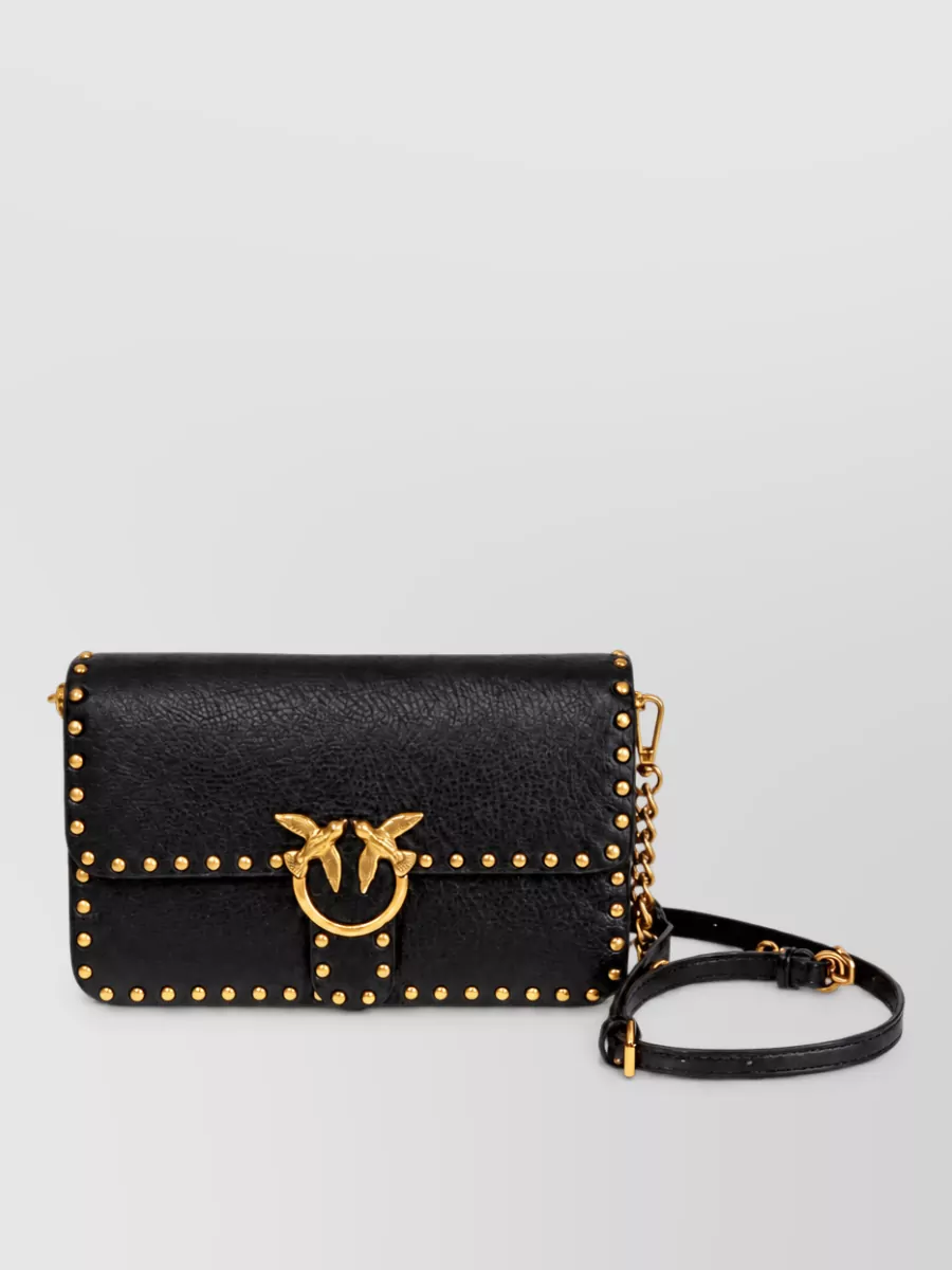 Pinko Love Bag Leather Clutch Bag
