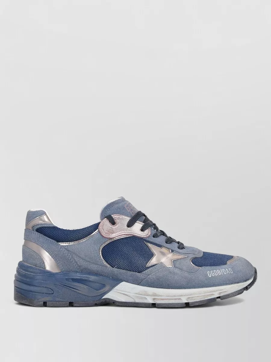 Golden Goose Leather Mesh Low-Top Sneakers