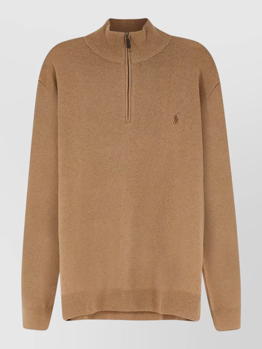 Polo Ralph Lauren wool half-zip high-neck sweater
