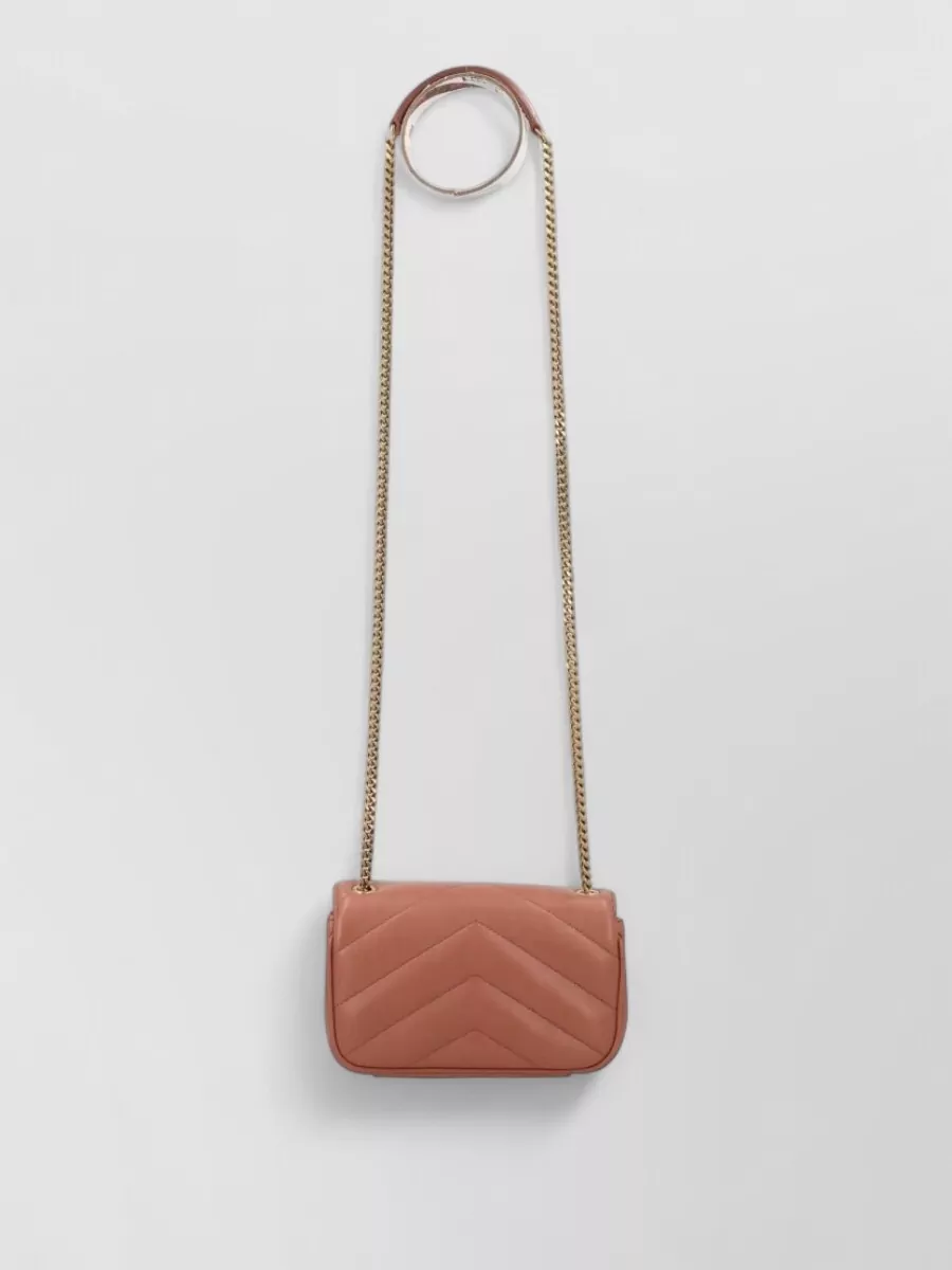 Saint Laurent Loulou mini leather clutch bag