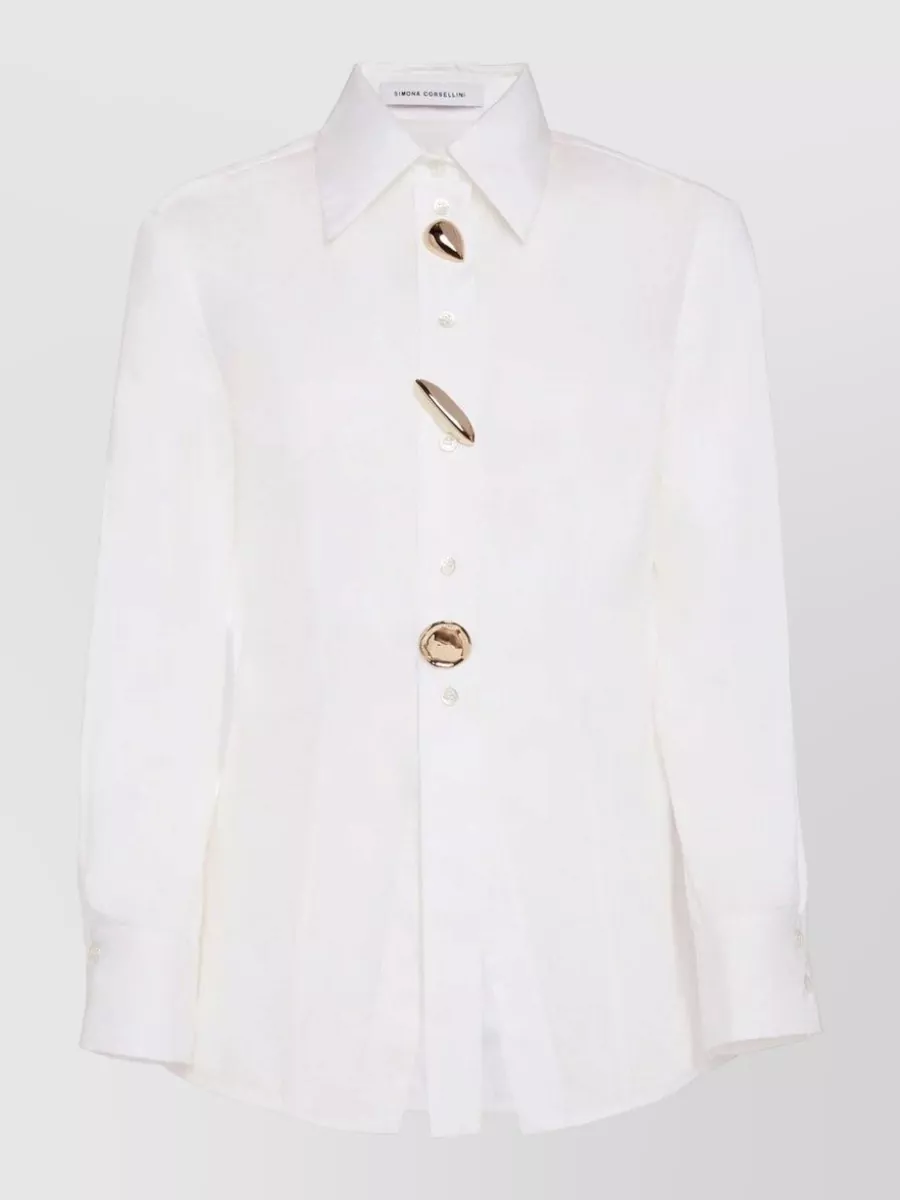 Simona Corsellini cotton midi shirt dress