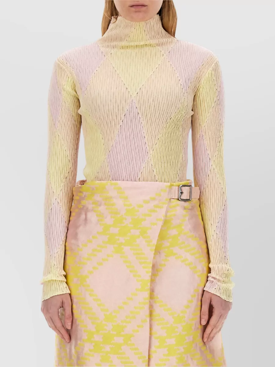 Burberry Silk Cotton Checked Shirt