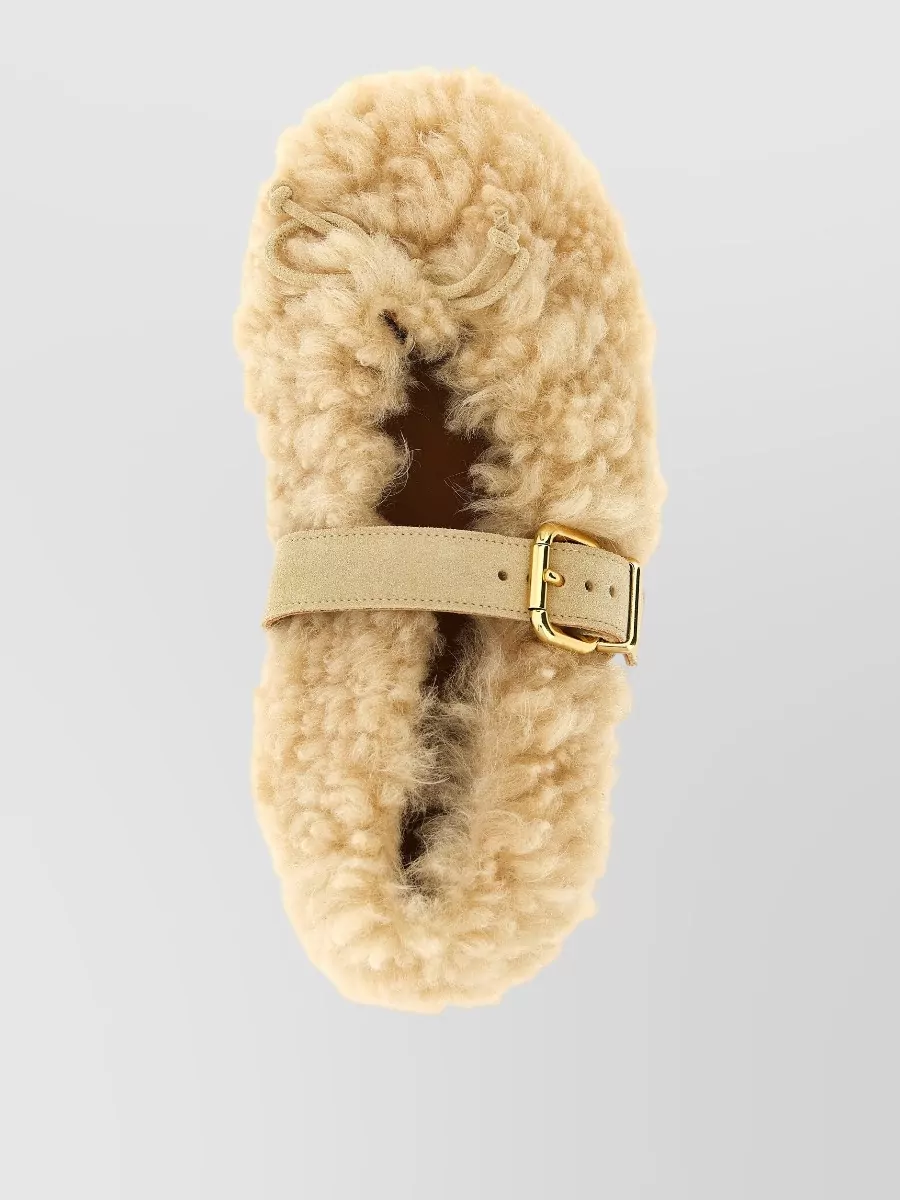 Marni Shearling Ballet Flats