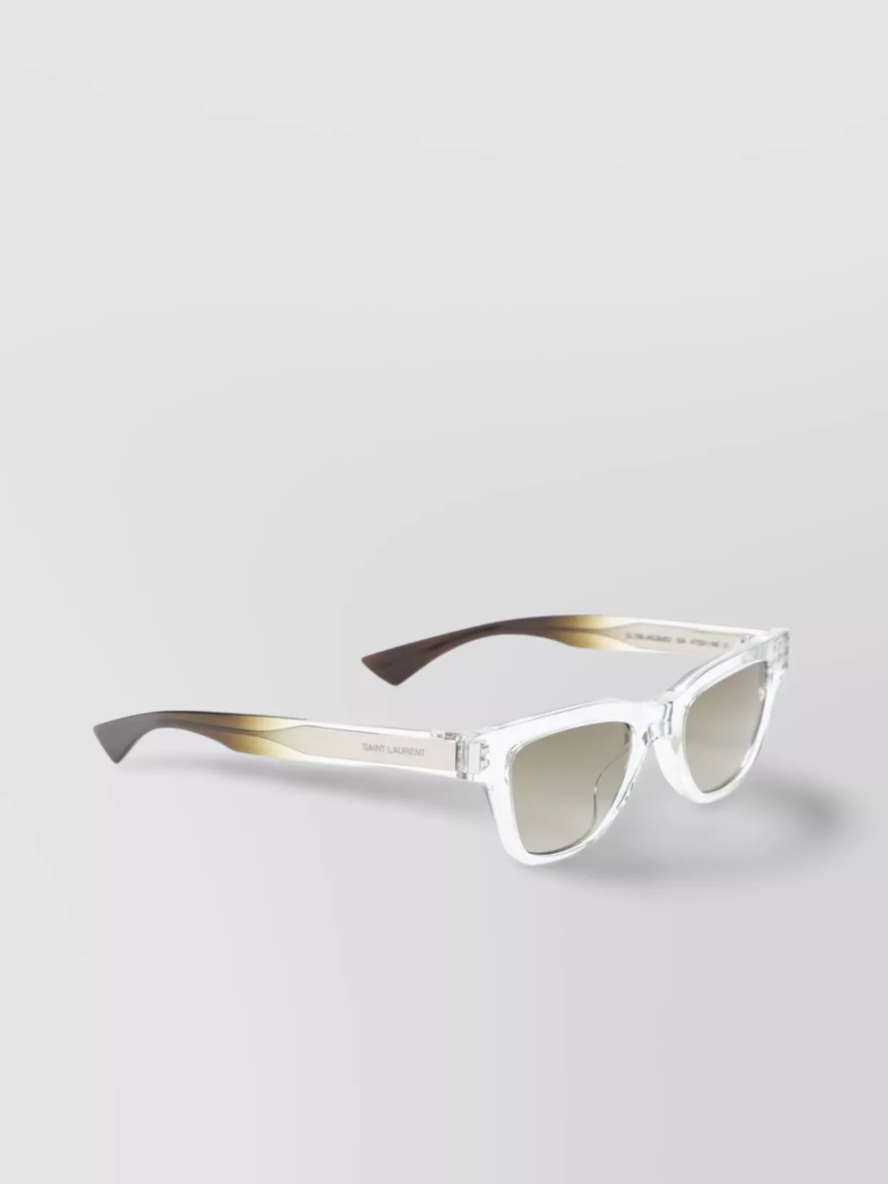 Saint Laurent Crystal Acetate Sunglasses Square-Rounded Design
