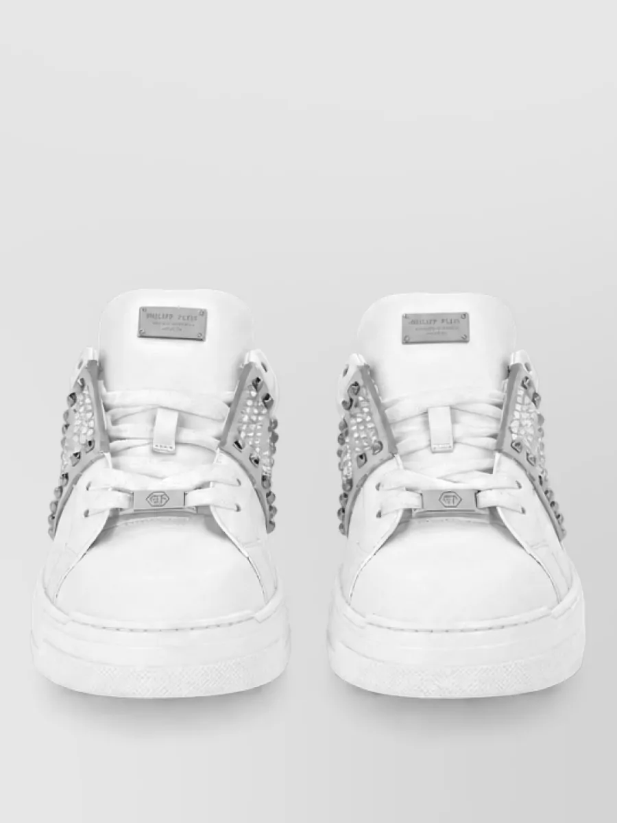 Philipp Plein leather low-top sneakers