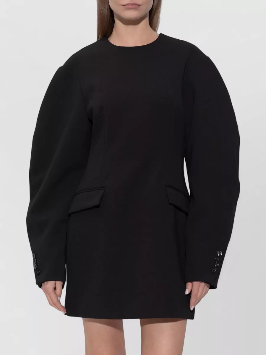 Rotate Tailored Puff-Sleeve Mini Dress