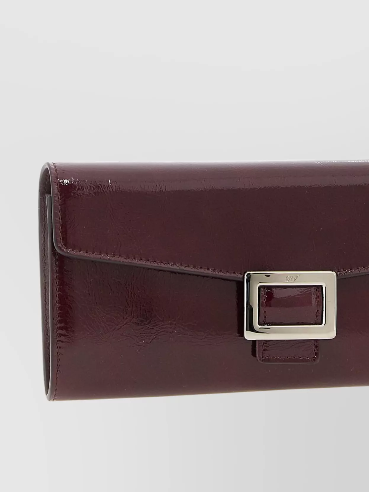 Roger Vivier Glossy Chain Strap Wallet With Metal Buckle