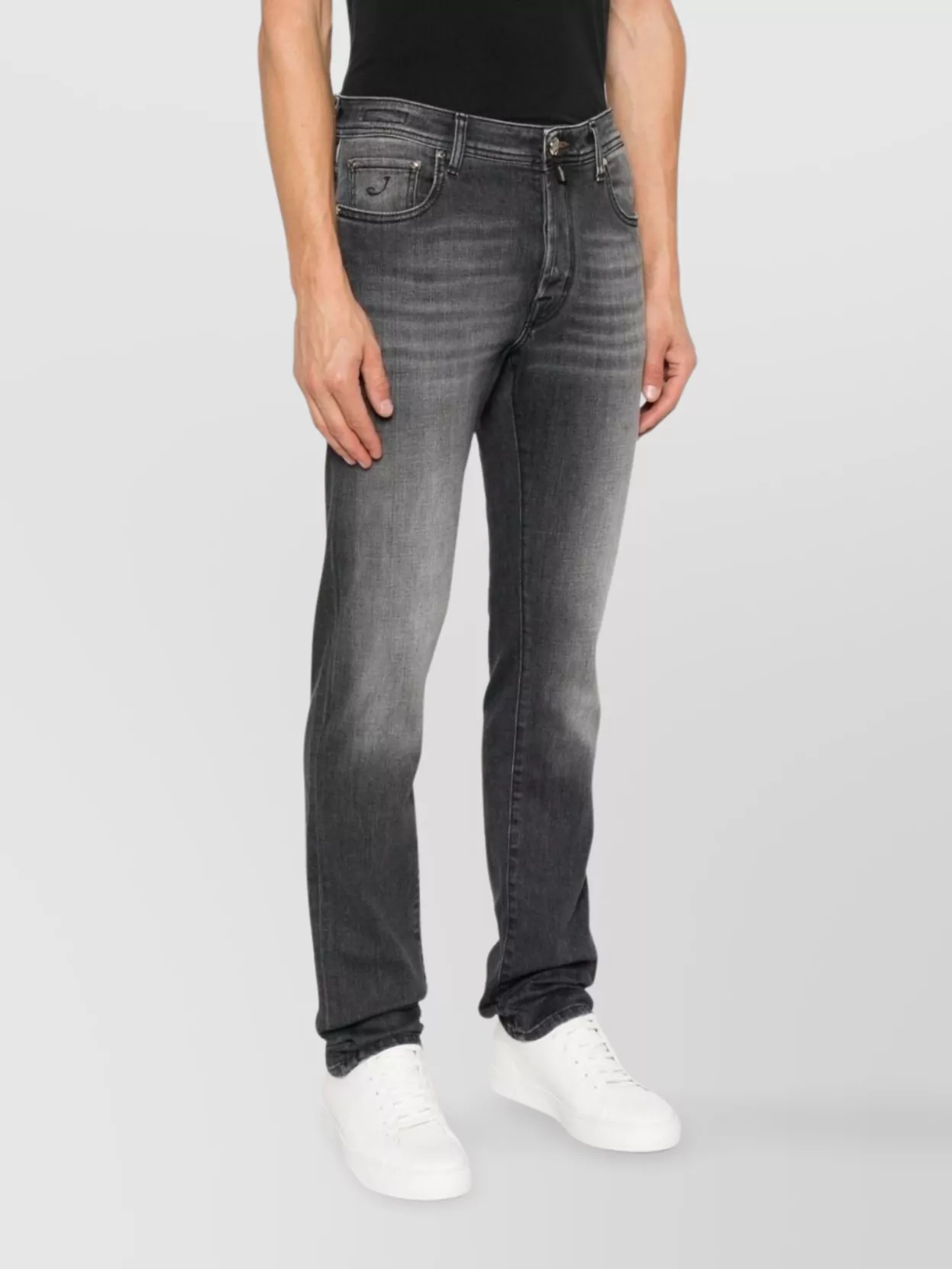 Jacob Cohen Mid-Rise Five-Pocket Denim Trousers