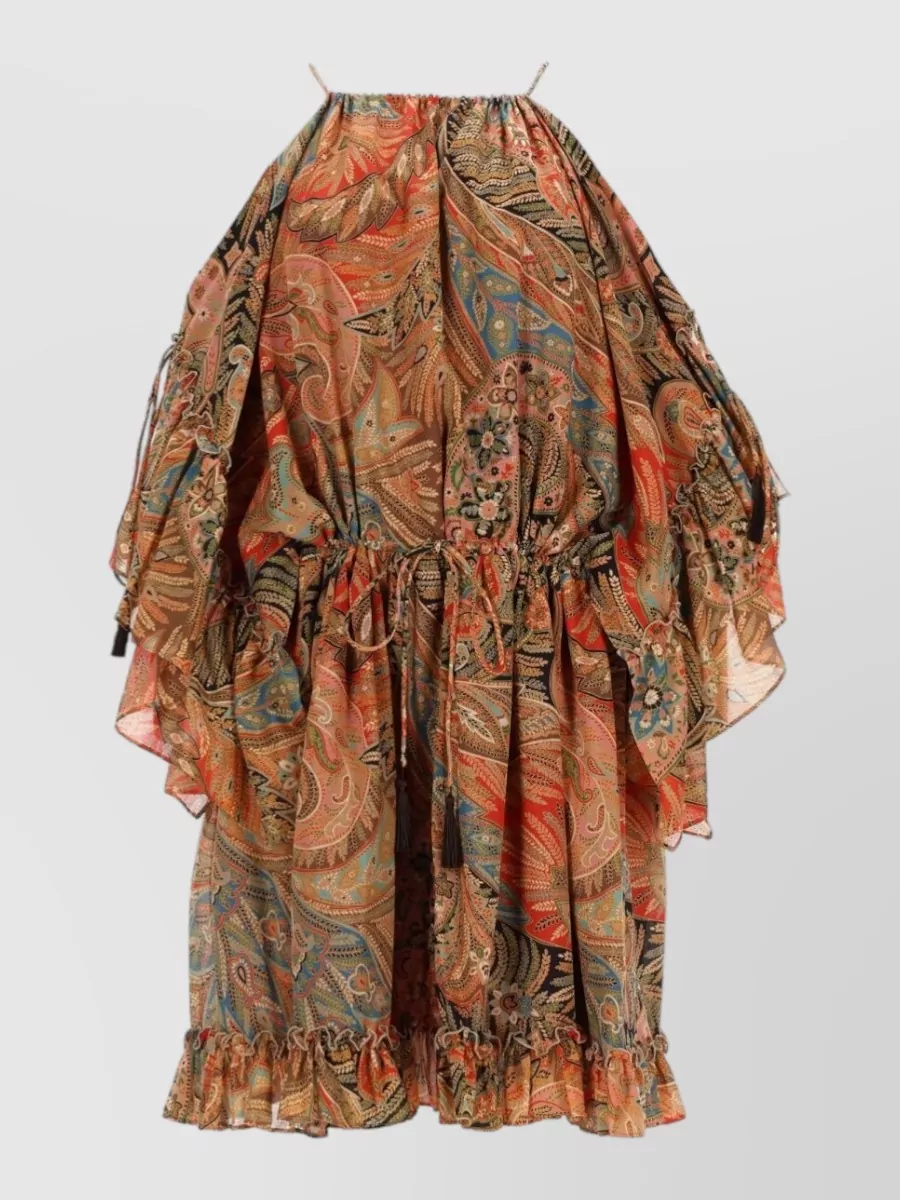 Etro Paisley Print Cotton Mini Dress