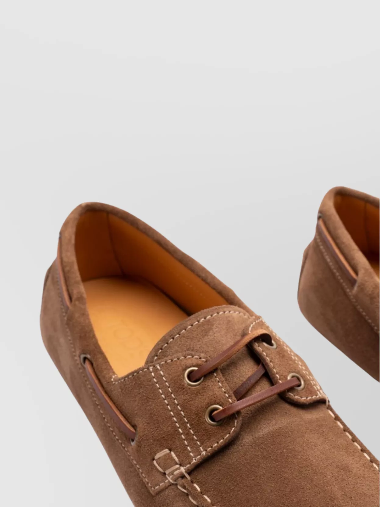 Tod's Bubble Lace-Up Boat Loafers With Suede Finish