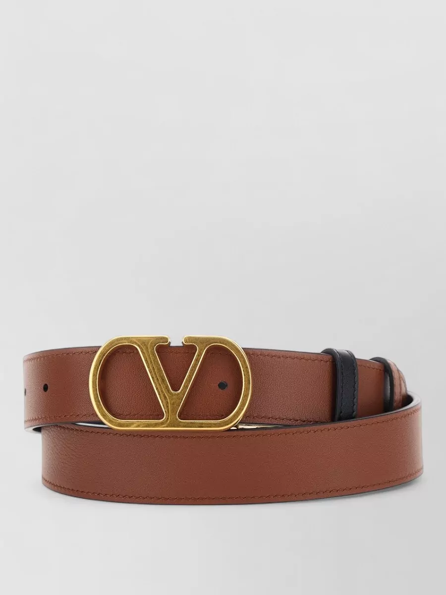 Valentino Garavani Leather Reversible Belt