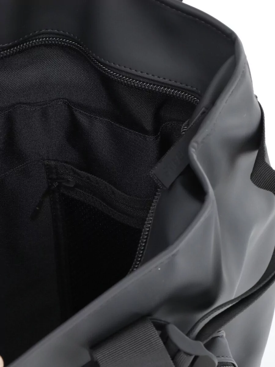 Rains Unisex Backpack Logo Detail Rear Pocket