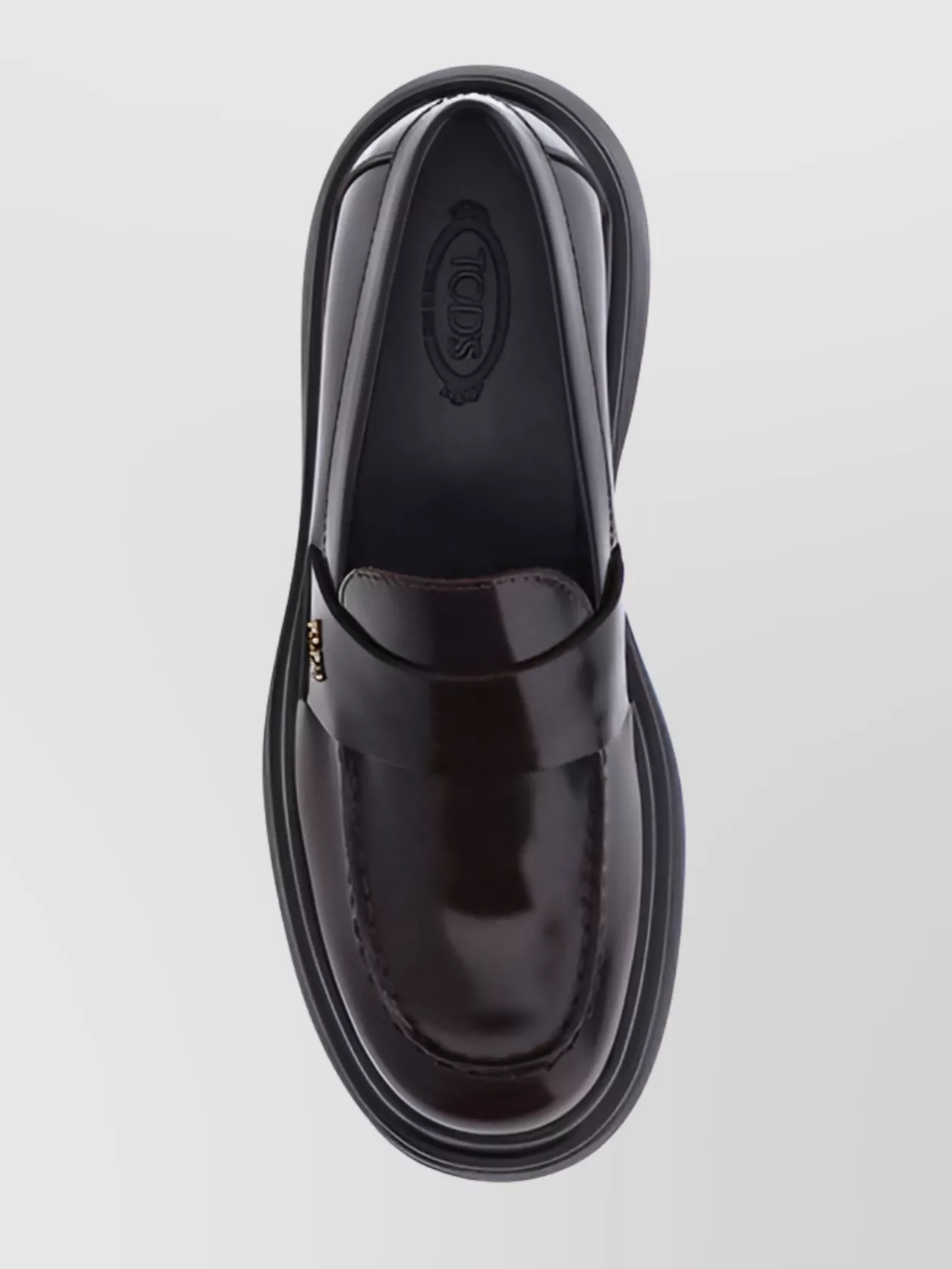 Tod's Shiny Leather Loafers Chunky Sole