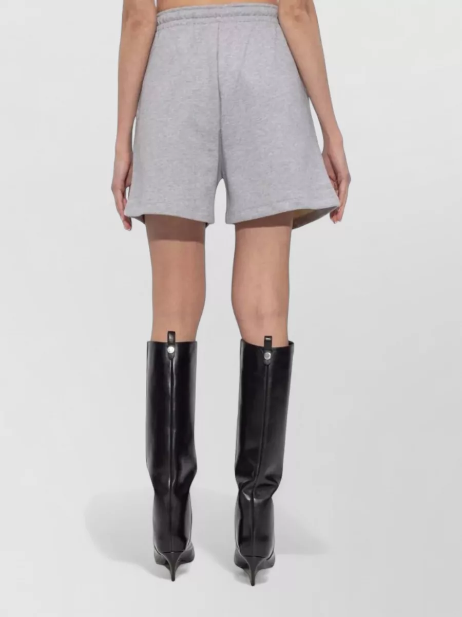 The Attico Elastic Waist Shorts Side Pockets Design